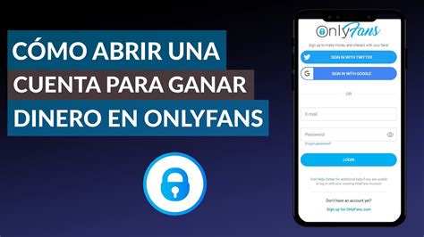 que se necesita para abrir una cuenta de onlyfans|Crear y verificar cuenta de OnlyFans